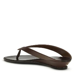 Brown Calf Leather Bos Taurus Platform Sandals