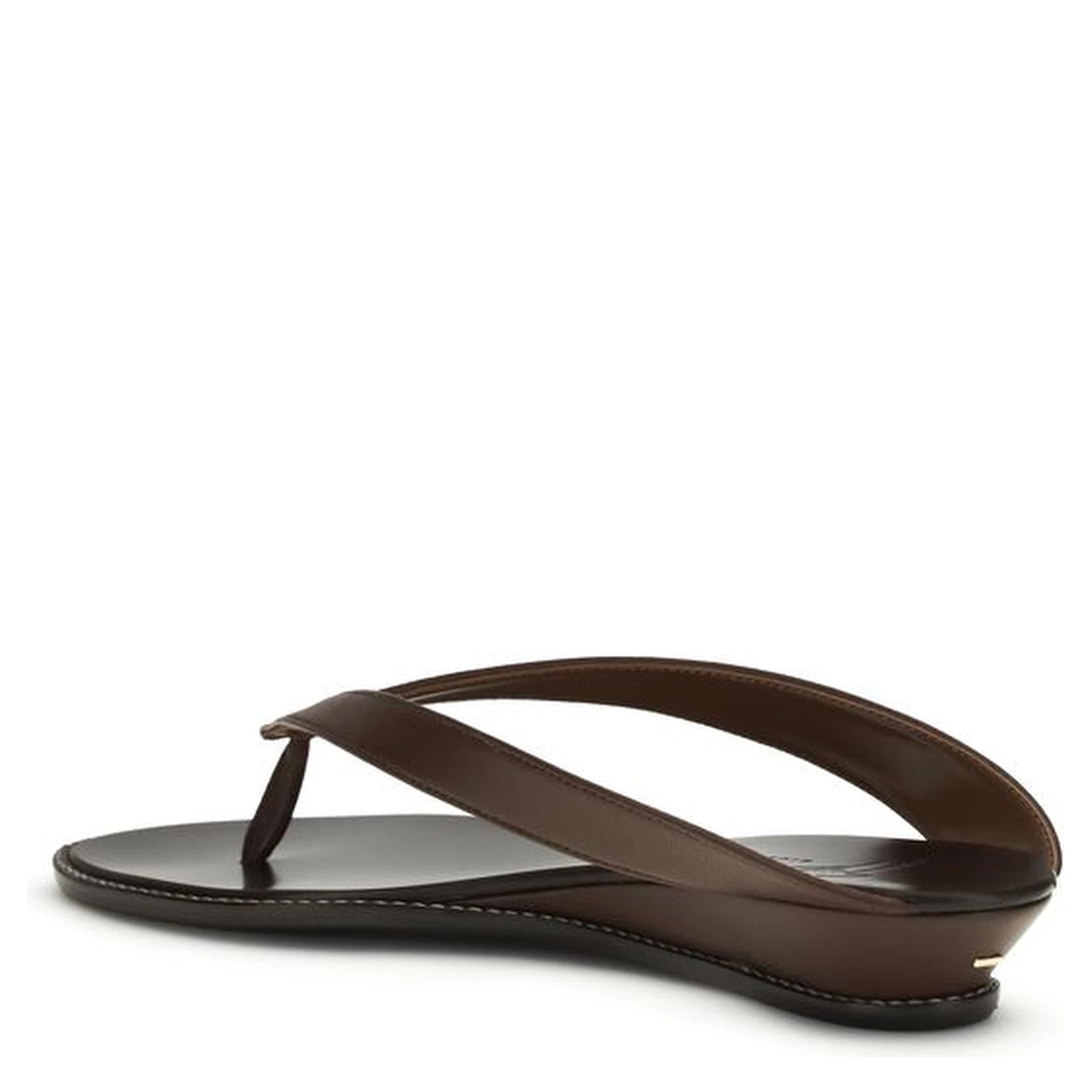 Brown Calf Leather Bos Taurus Platform Sandals