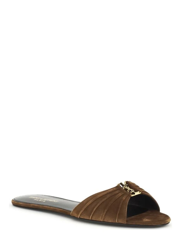 Brown Calf Leather Bos Taurus Flat Sandals alternative