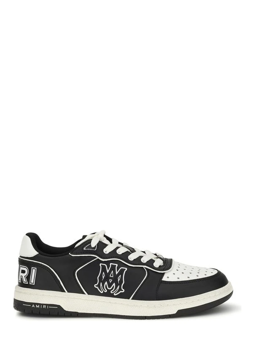 Black Calf Leather Bos Taurus Low Top Sneakers
