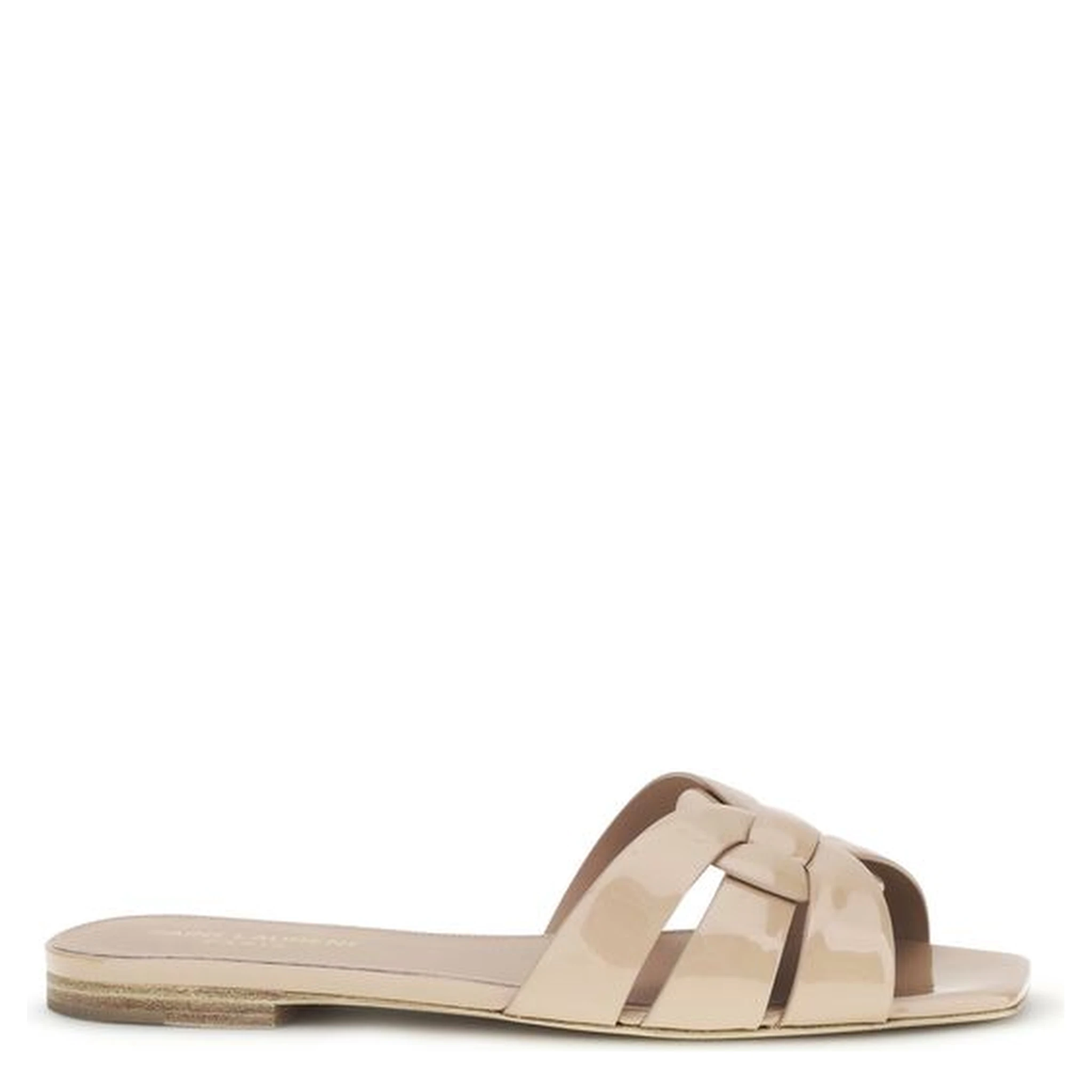 Multicolor Calf Leather Bos Taurus Flat Sandals