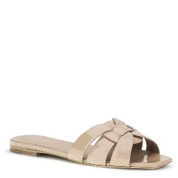 Multicolor Calf Leather Bos Taurus Flat Sandals