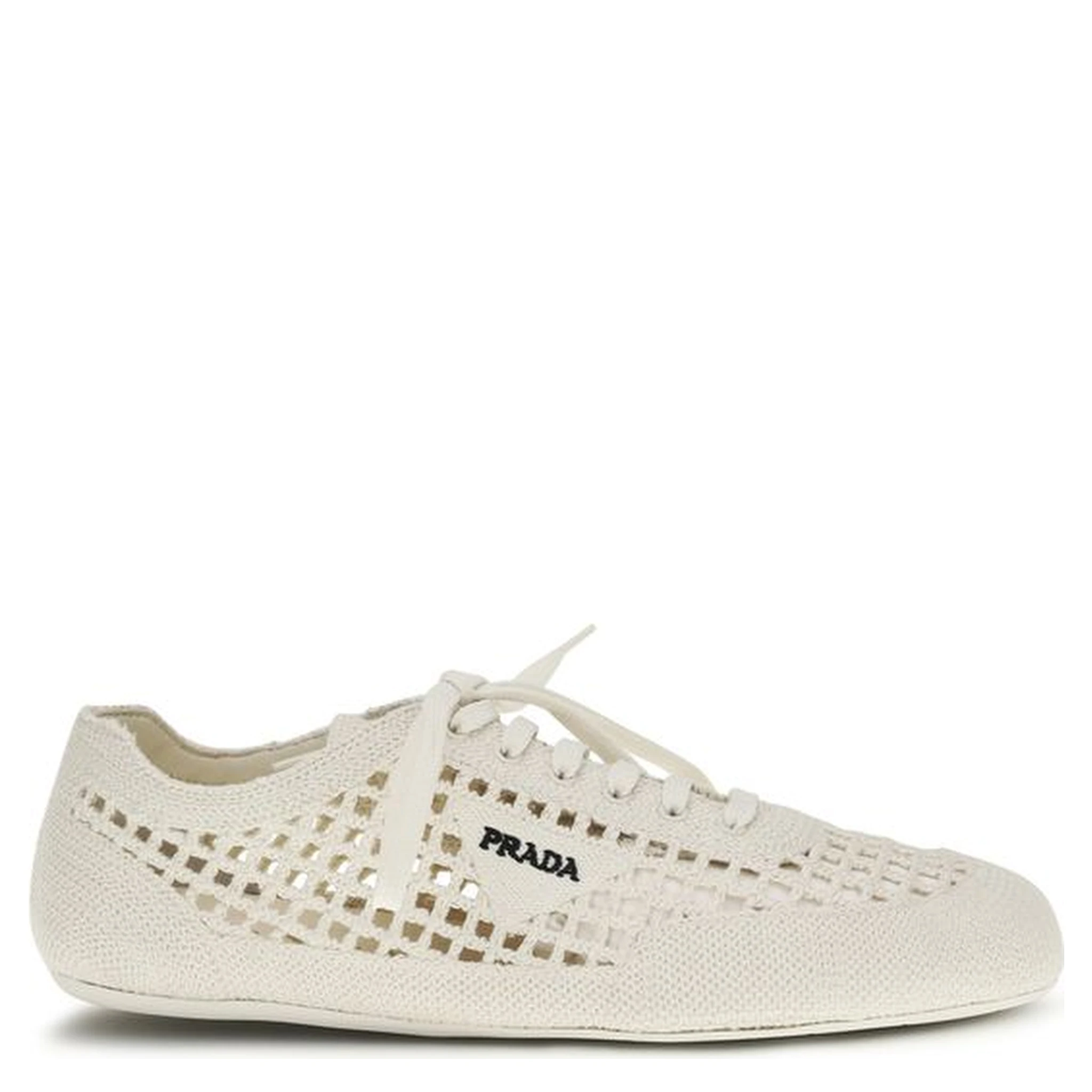 Beige Fabric Low Top Sneakers