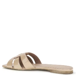 Multicolor Calf Leather Bos Taurus Flat Sandals