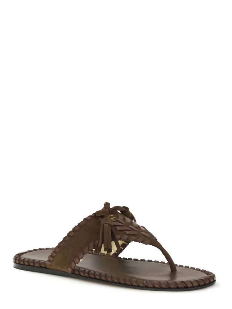 Brown Calf Leather Bos Taurus Flat Sandals alternative