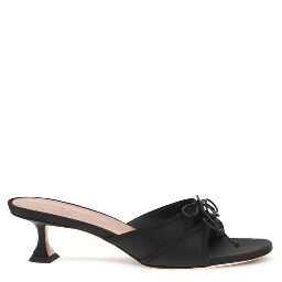 Black Silk Sandals