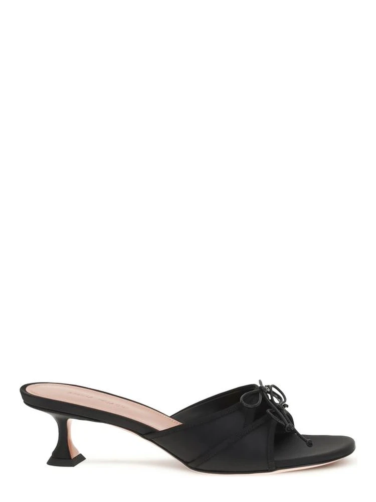 Black Silk Sandals