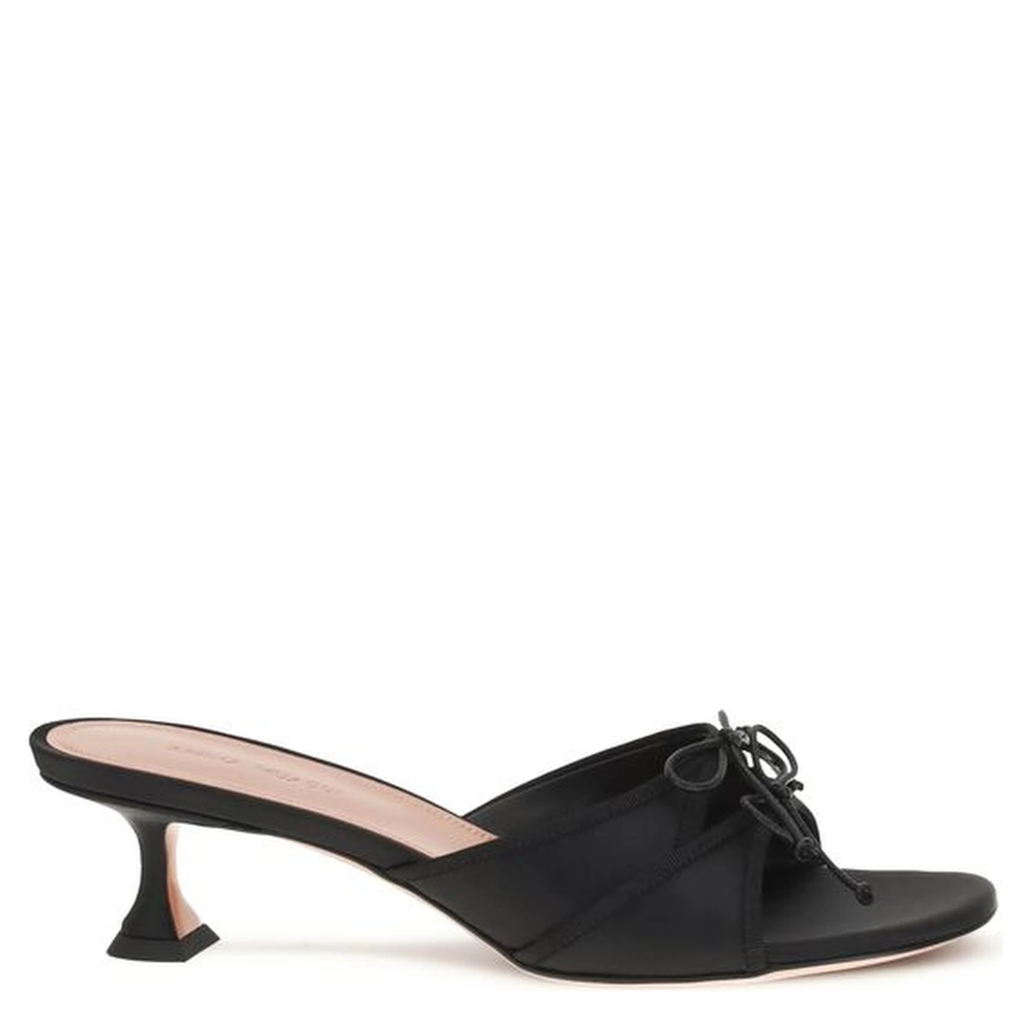 Black Silk Sandals