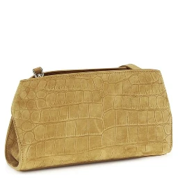 Beige Calf Leather Bos Taurus Shoulder Bag