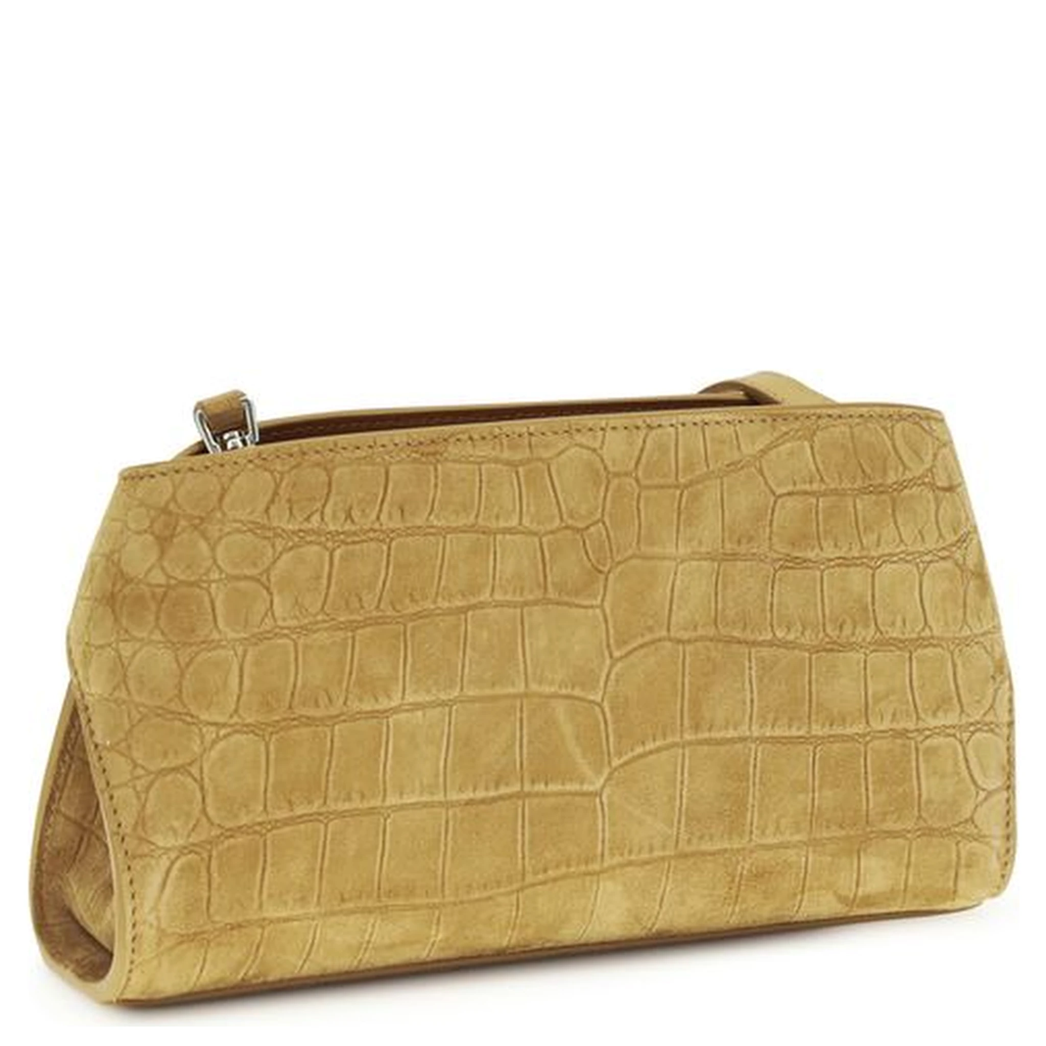 Beige Calf Leather Bos Taurus Shoulder Bag