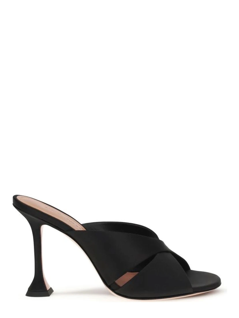 Black Silk Sandals
