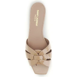 Multicolor Calf Leather Bos Taurus Flat Sandals