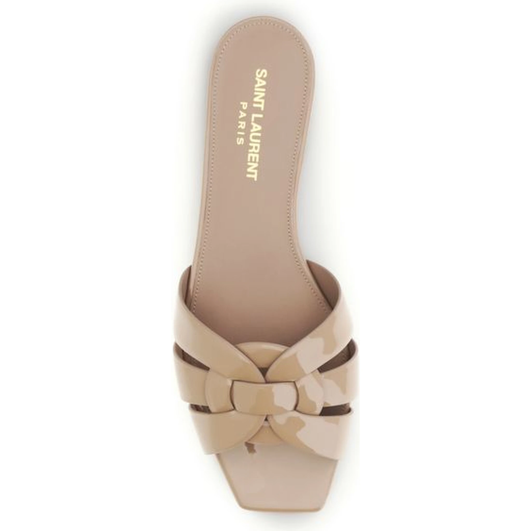 Multicolor Calf Leather Bos Taurus Flat Sandals