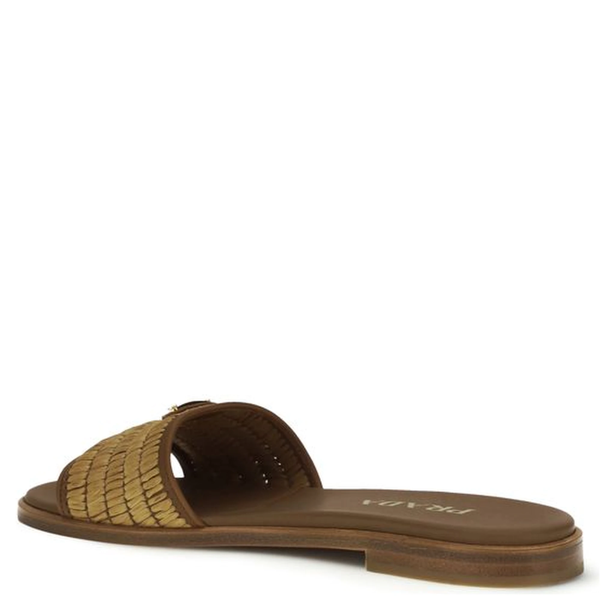 Brown Raffia Slippers