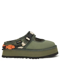 Bicolor Polyester Mules