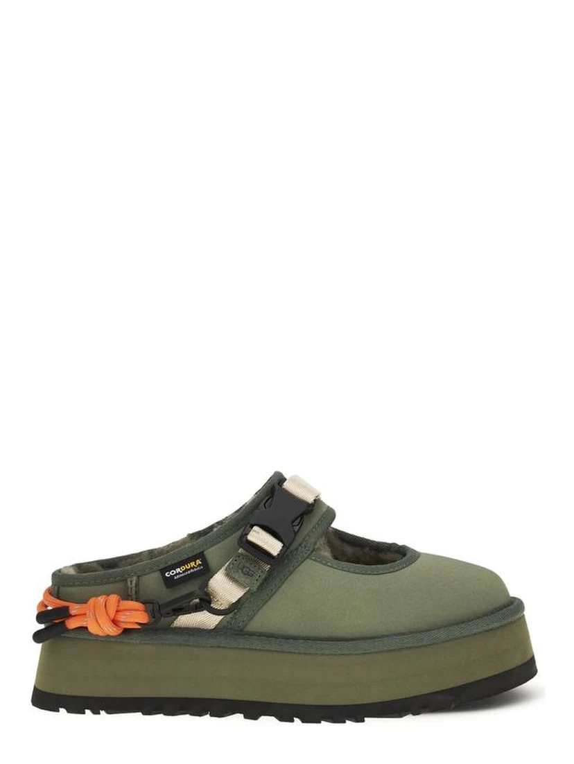 Bicolor Polyester Mules