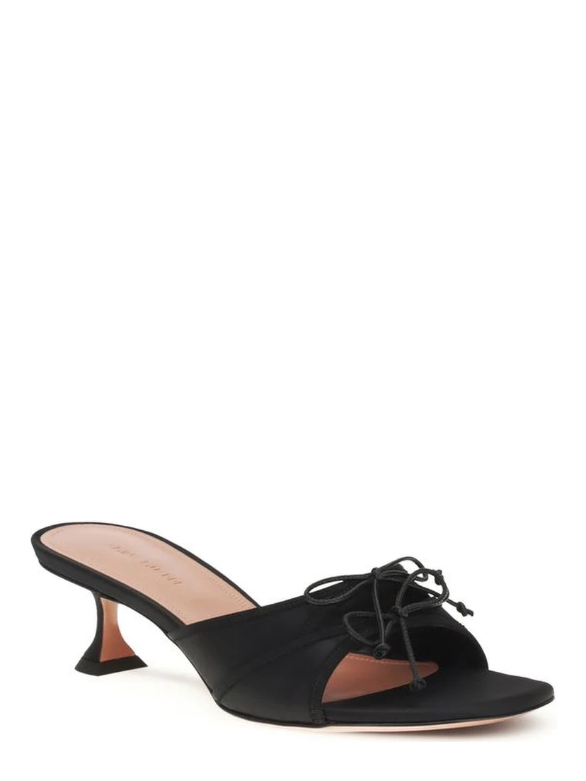 Black Silk Sandals