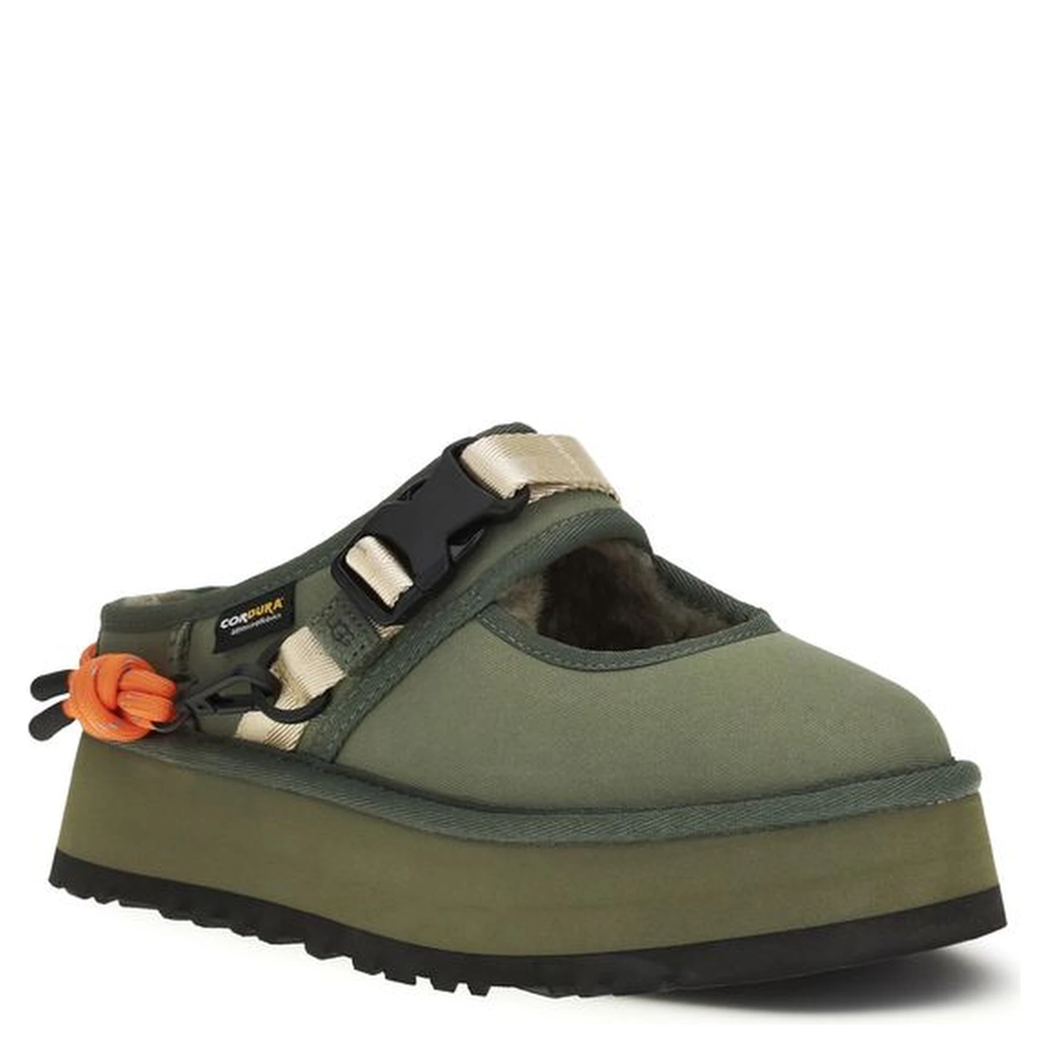 Bicolor Polyester Mules