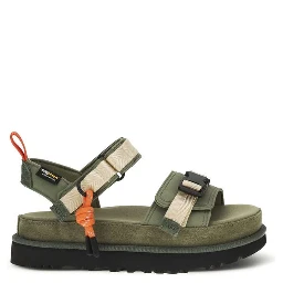 Bicolor Other Fibres Flat Sandals