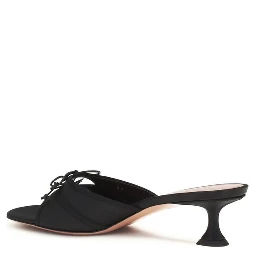 Black Silk Sandals
