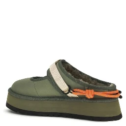 Bicolor Polyester Mules