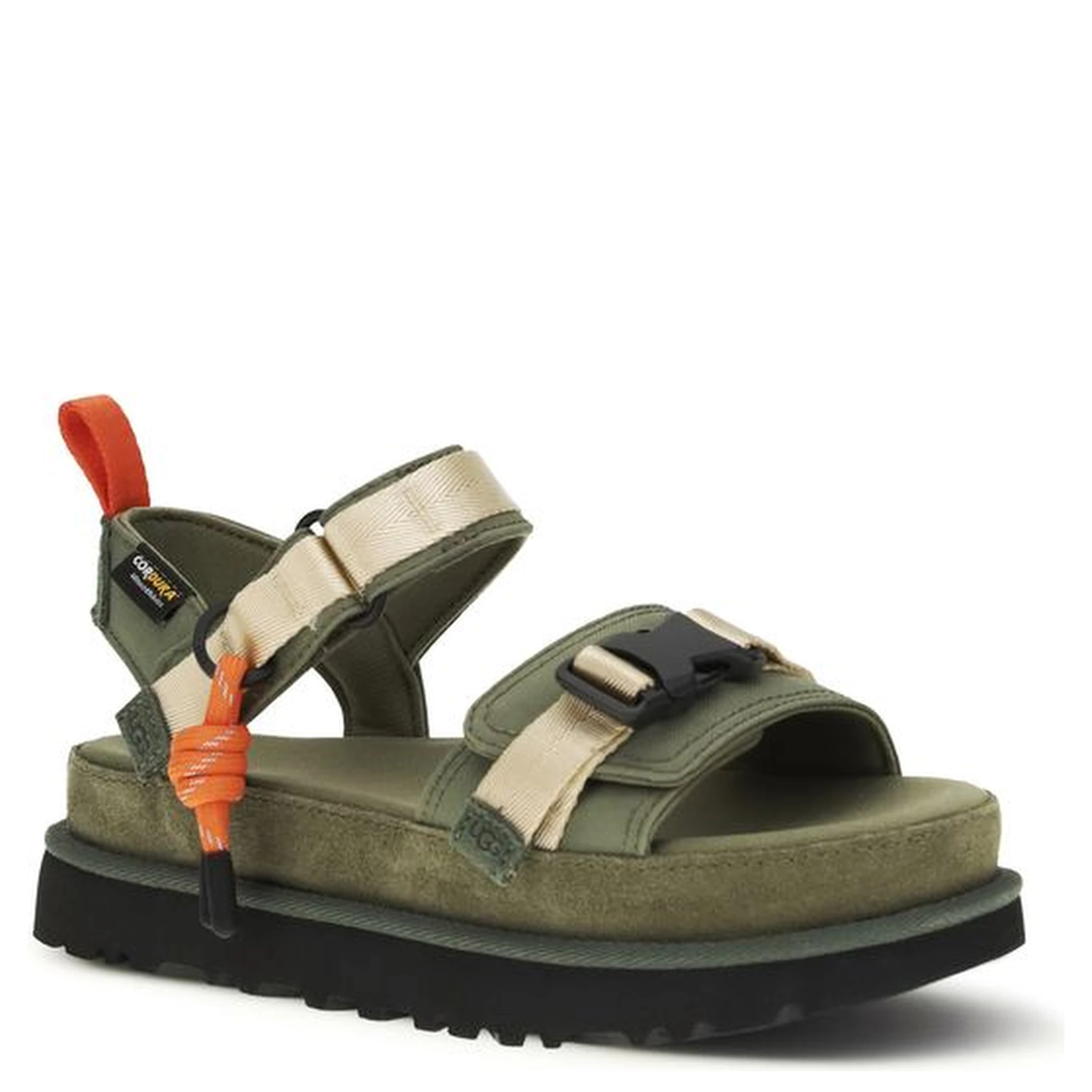 Bicolor Other Fibres Flat Sandals