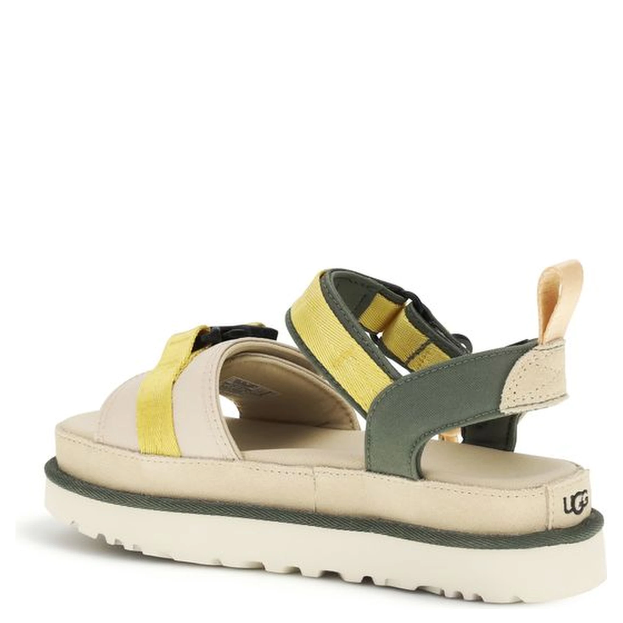 Beige Other Fibres Flat Sandals