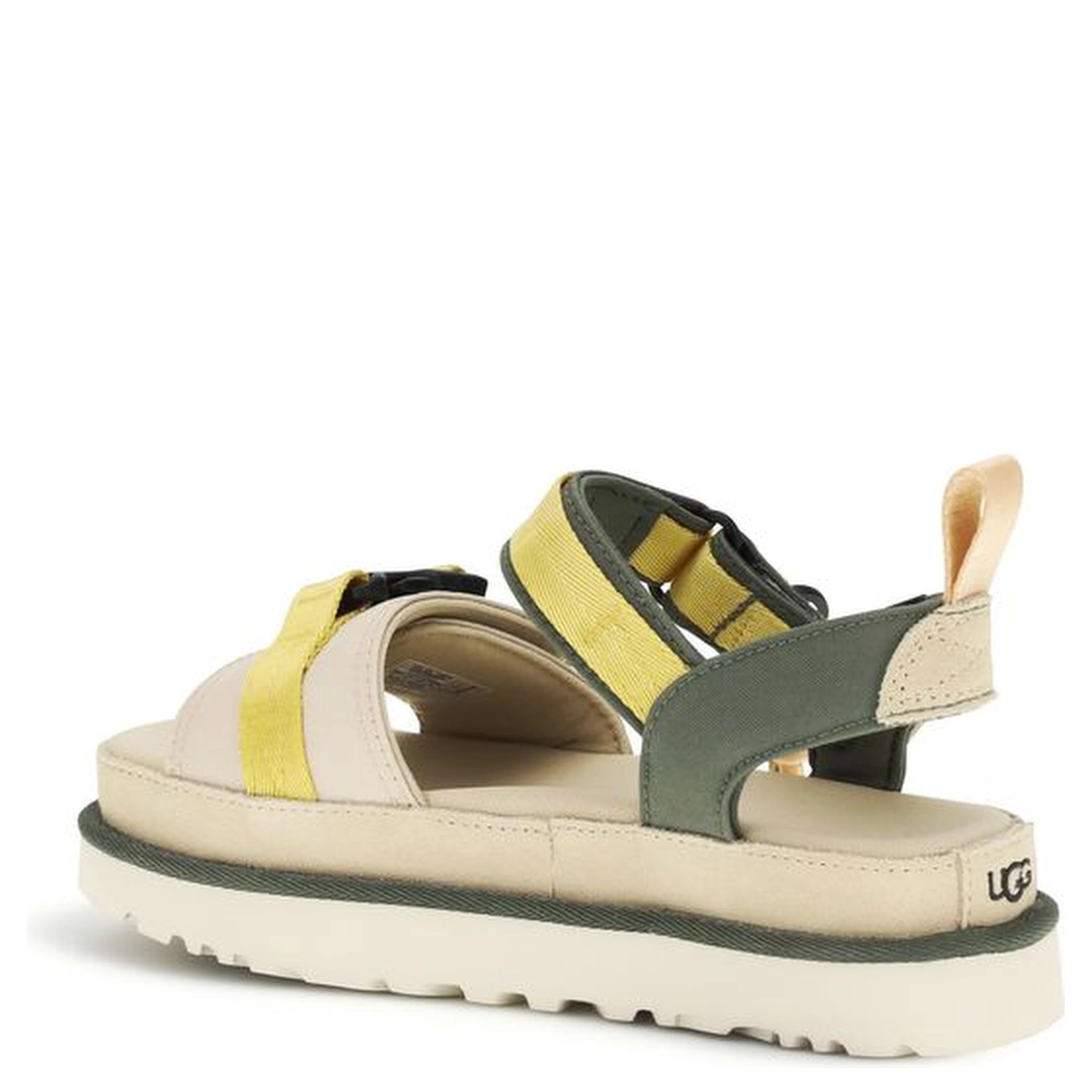 Beige Other Fibres Flat Sandals