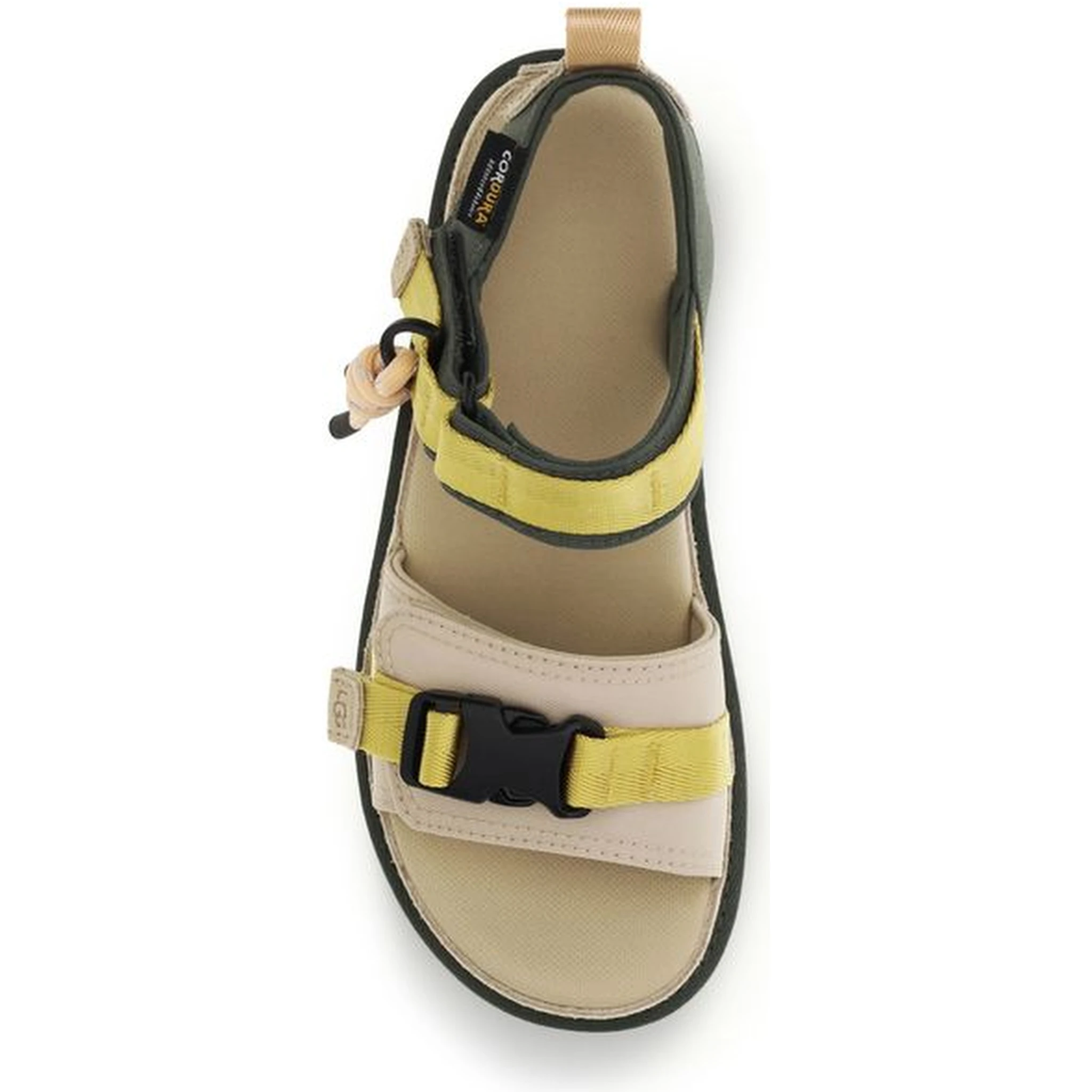 Beige Other Fibres Flat Sandals