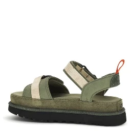 Bicolor Other Fibres Flat Sandals