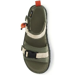 Bicolor Other Fibres Flat Sandals