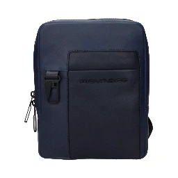 Blue Leather Crossbody Bag