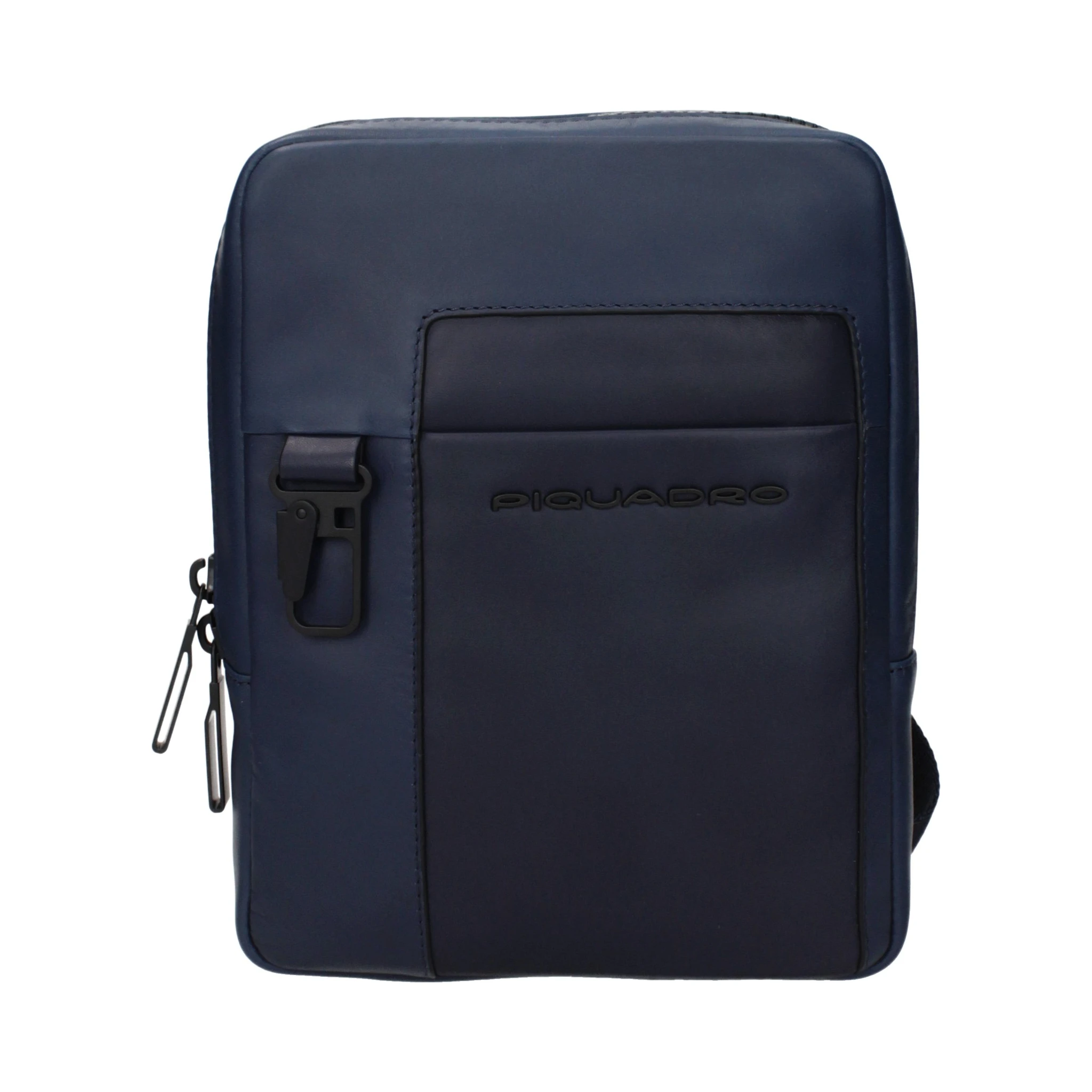 Blue Leather Crossbody Bag