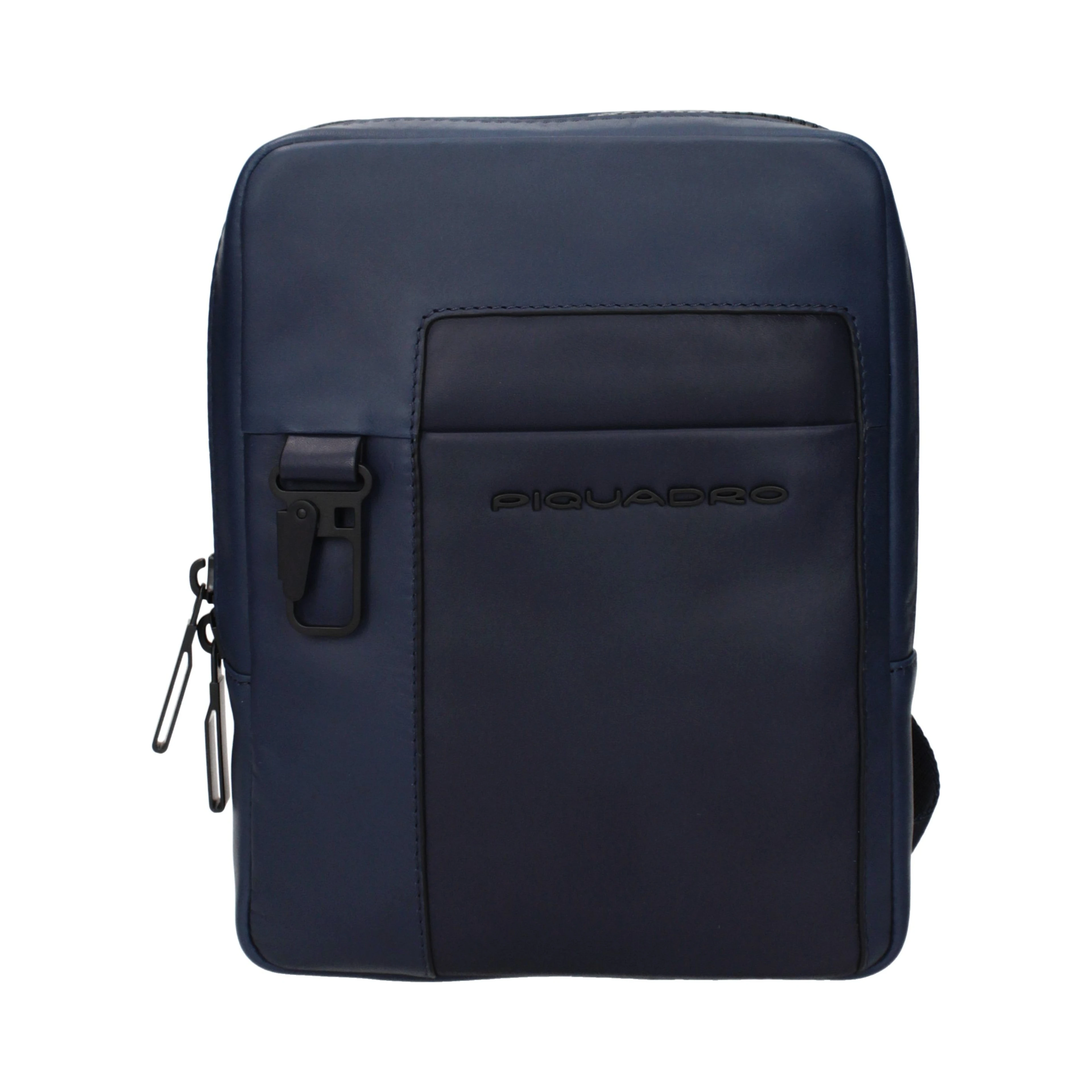 Blue Leather Crossbody Bag