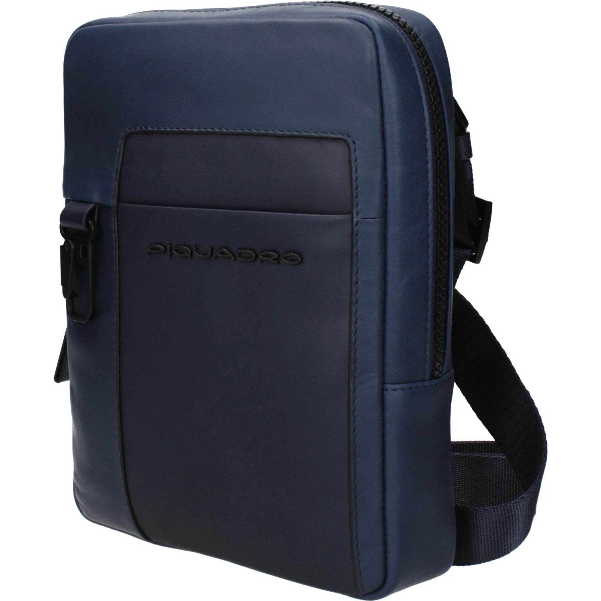 Blue Leather Crossbody Bag