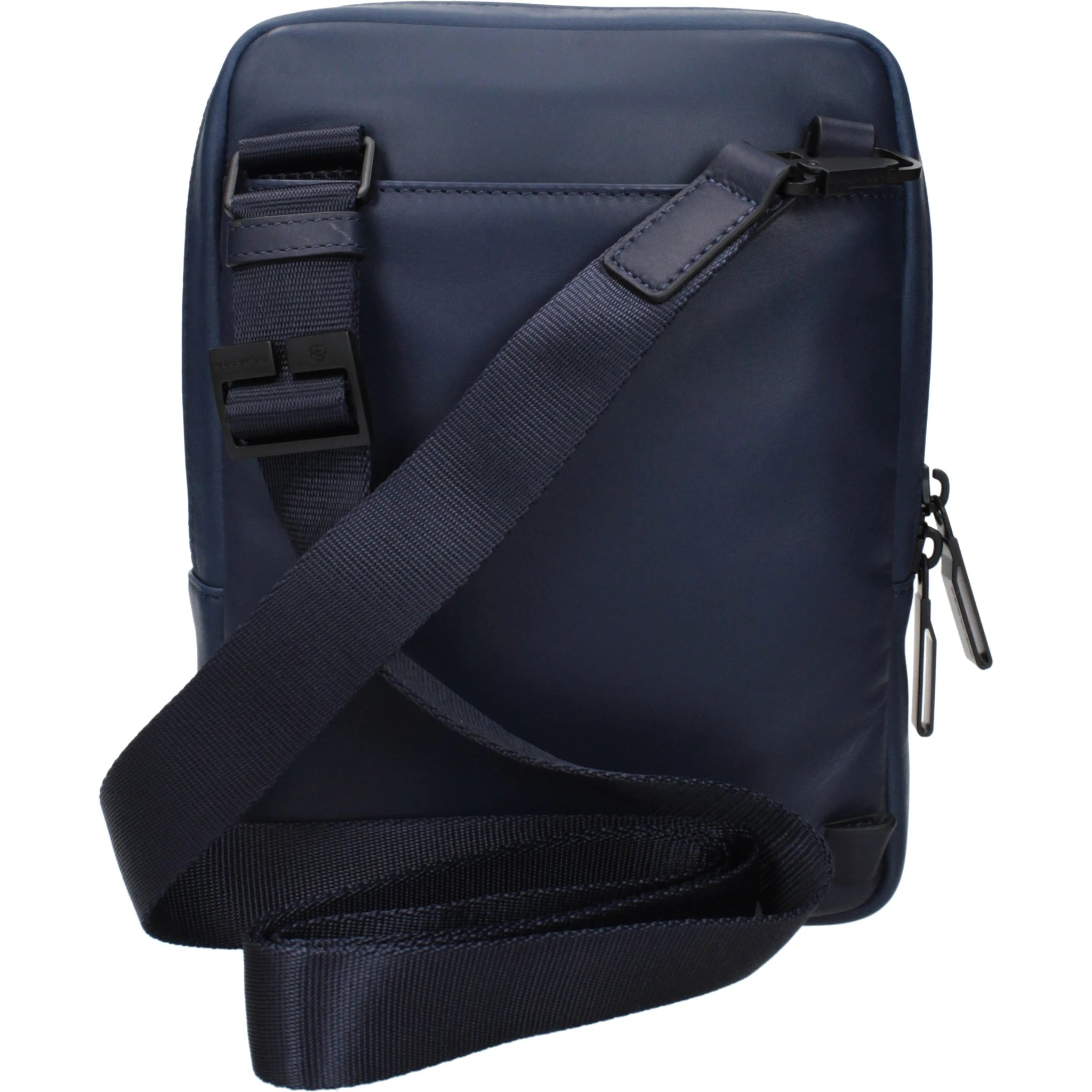 Blue Leather Crossbody Bag