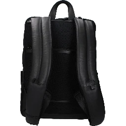 Black Leather Backpack