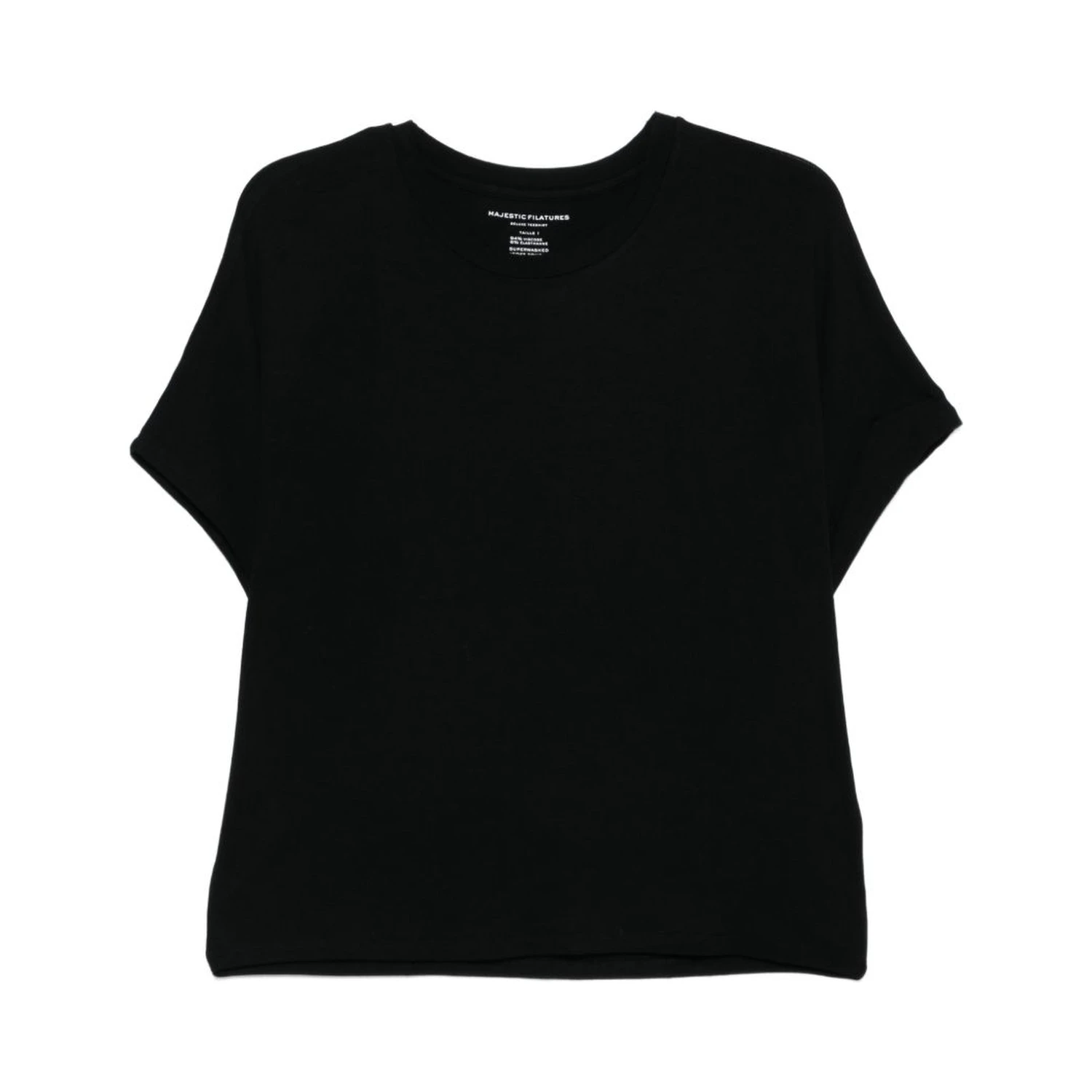 Majestic Filatures T-shirts and Polos Black