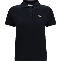 Black Cotton Polo Shirt
