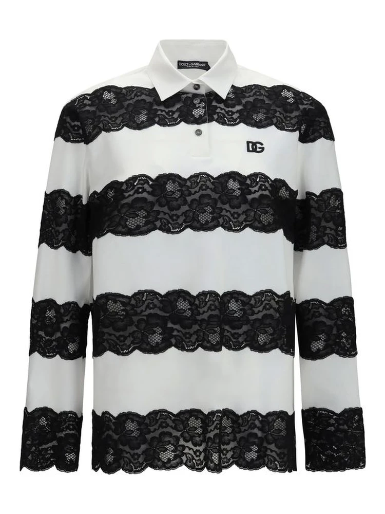 White Cotton Polo Shirt