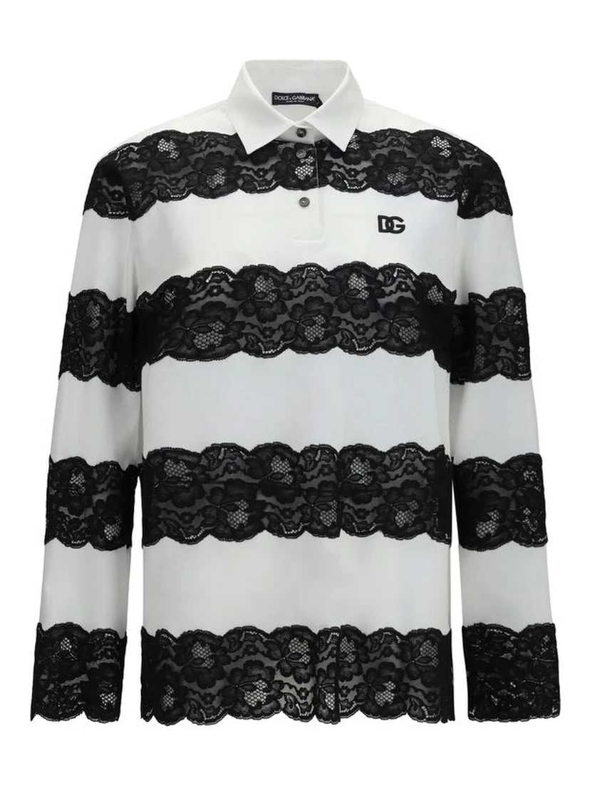 White Cotton Polo Shirt