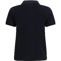 Black Cotton Polo Shirt