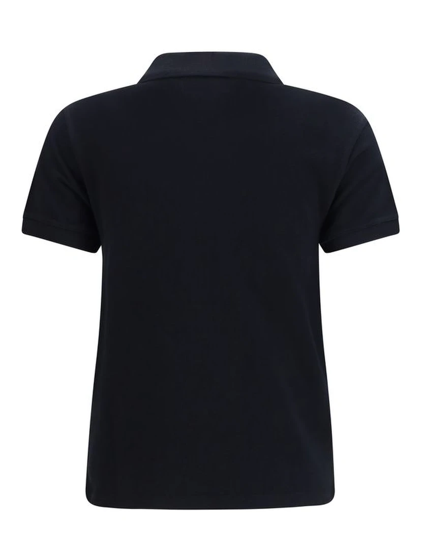 Black Cotton Polo Shirt