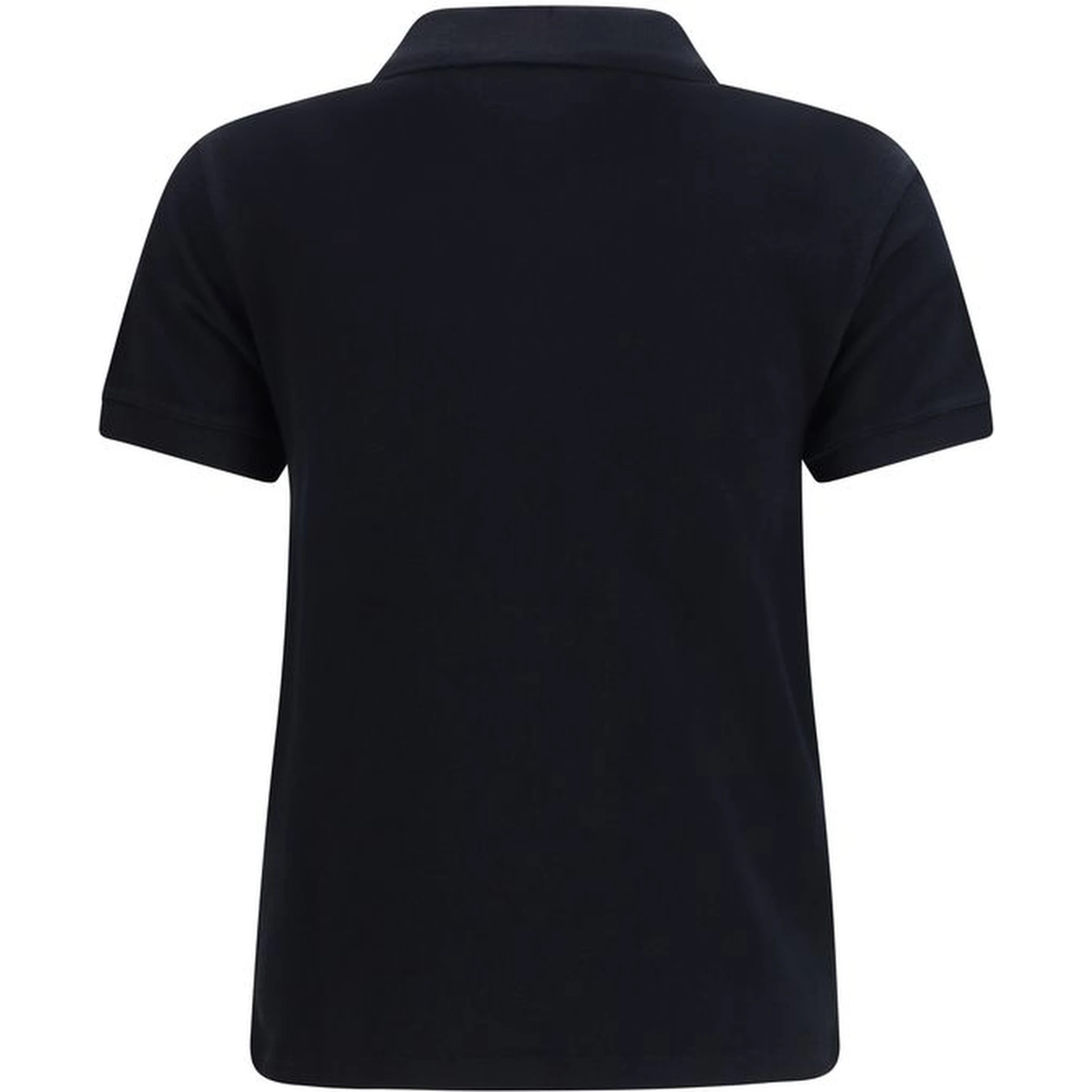 Black Cotton Polo Shirt