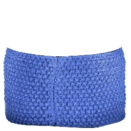 Blue Marabou Headband