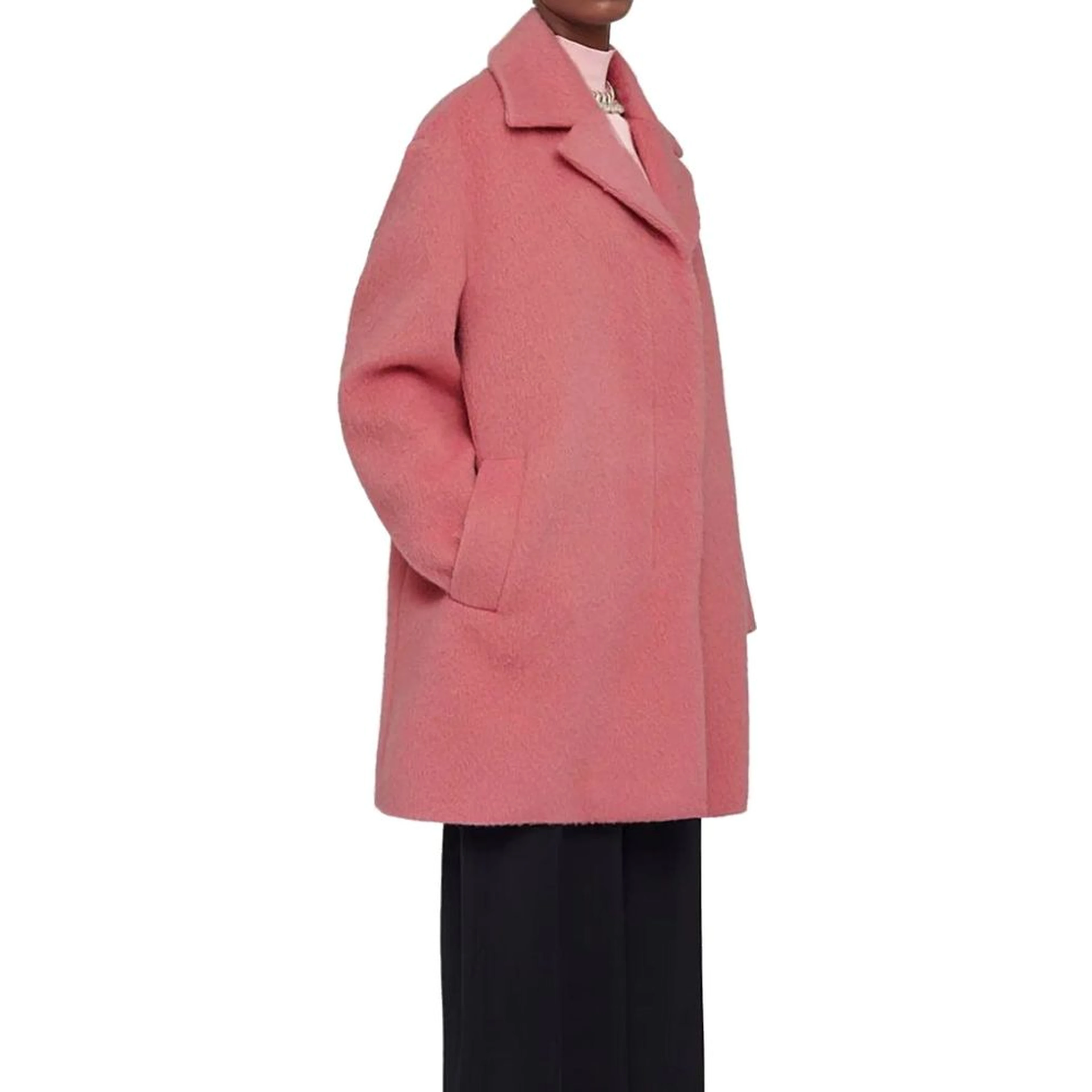 Multicolor Mohair Coat