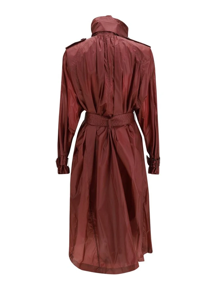Bordeaux Polyamide Trench Coat alternative