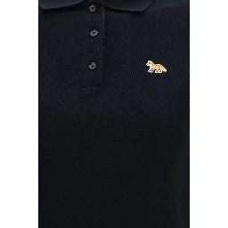 Black Cotton Polo Shirt