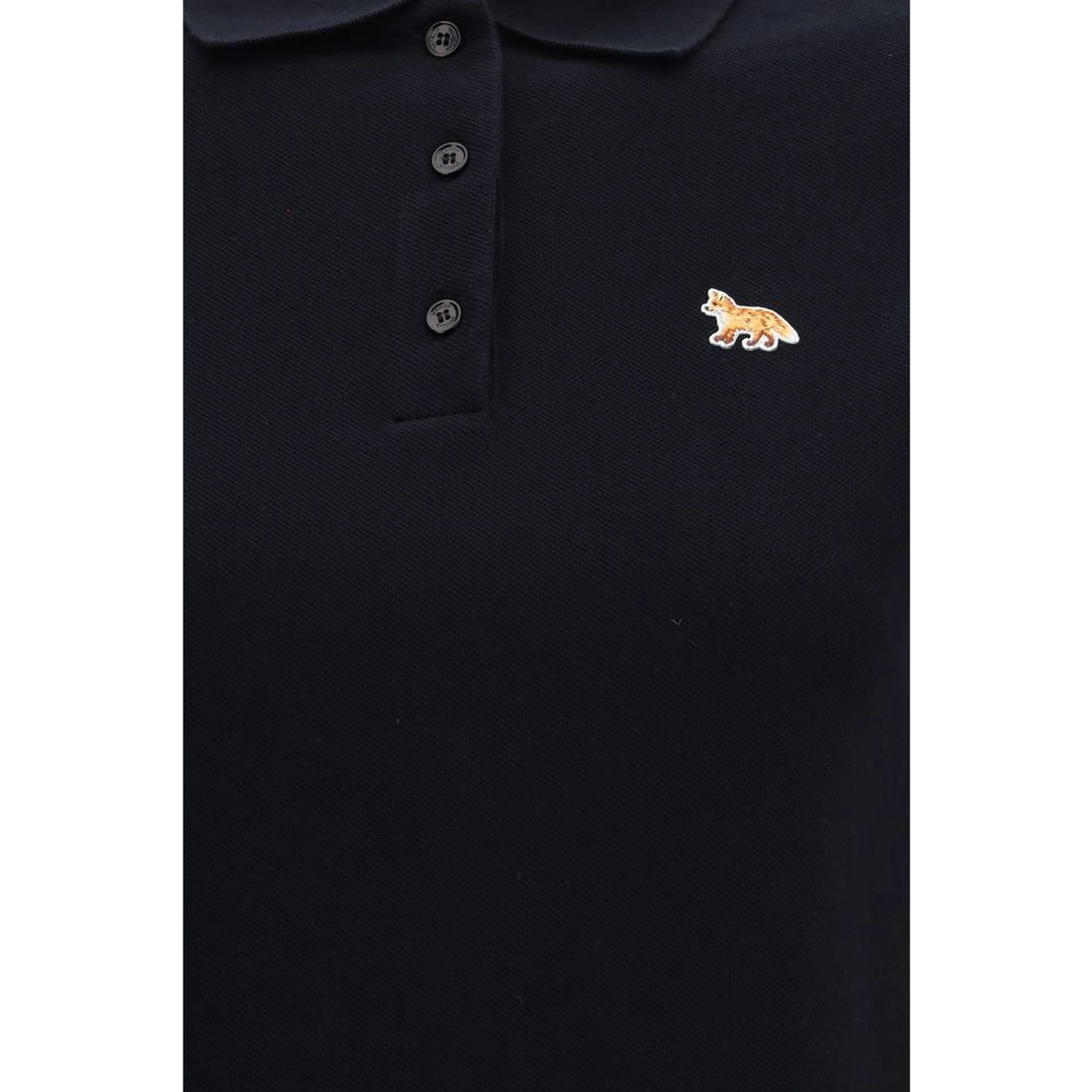 Black Cotton Polo Shirt