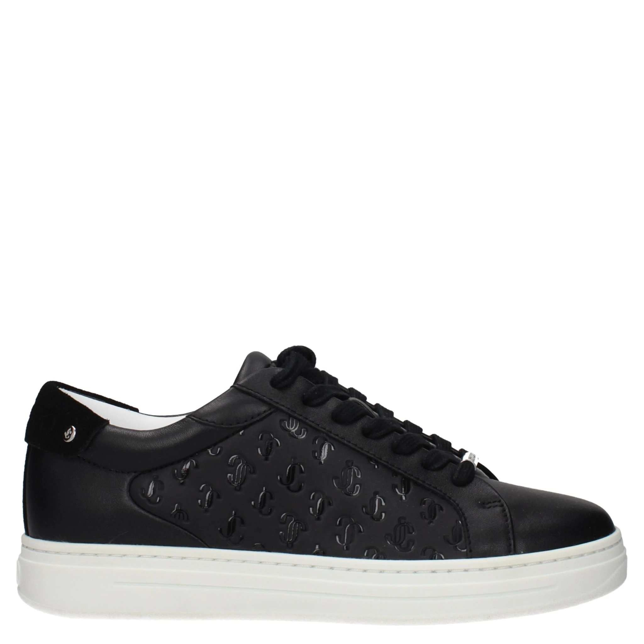 Black Leather Low Top Sneakers